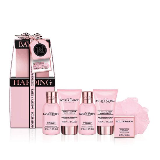 Baylis & Harding Jojoba, Vanilla & Almond Oil Mini Stack Gift Set