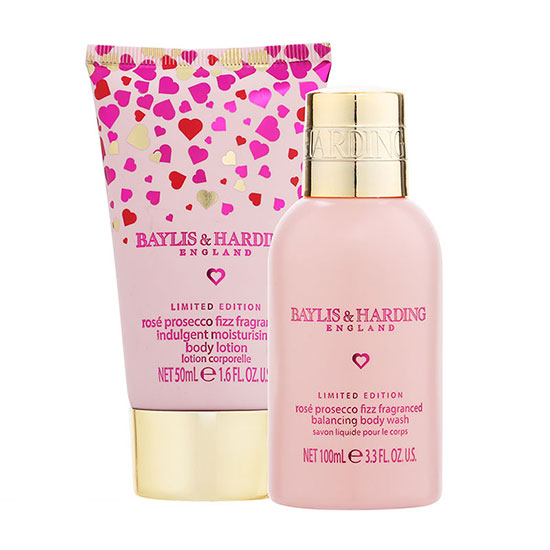 Baylis & Harding Rose Prosecco Fizz With Love Gift Set 2 Pie