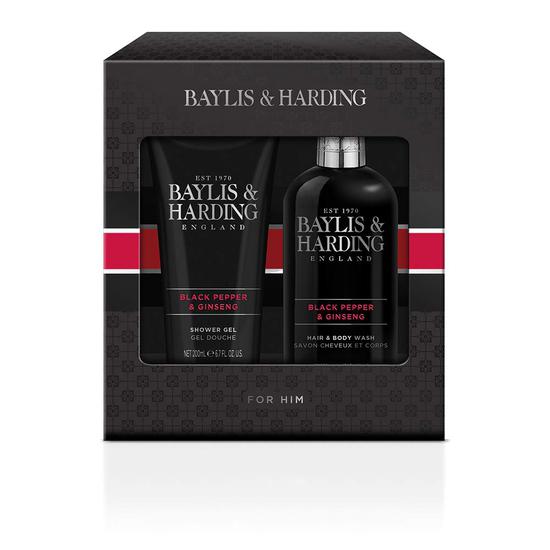 Baylis & Harding Signature Men's Black Pepper & Ginseng Large Duo Gift Set