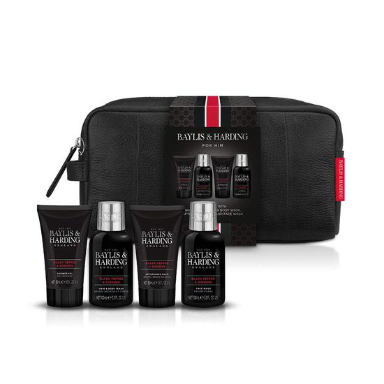 Baylis & Harding Signature Men's Black Pepper & Ginseng Luxury Wash Bag