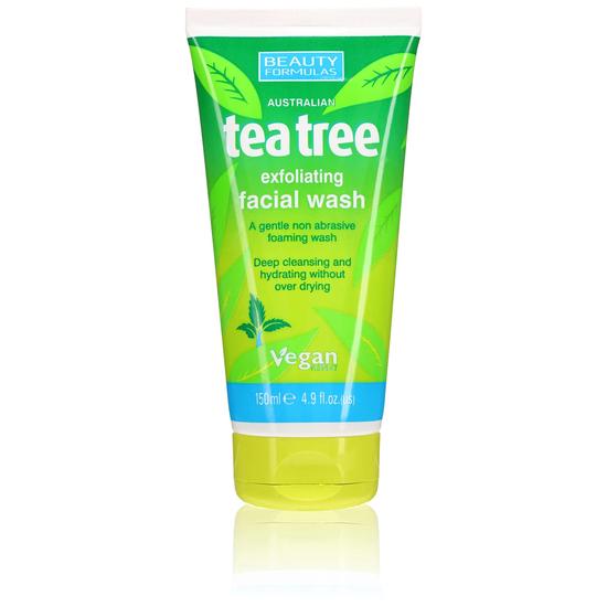 Beauty Formulas Australian Tea Tree Exfoliating Facial Wash 150ml