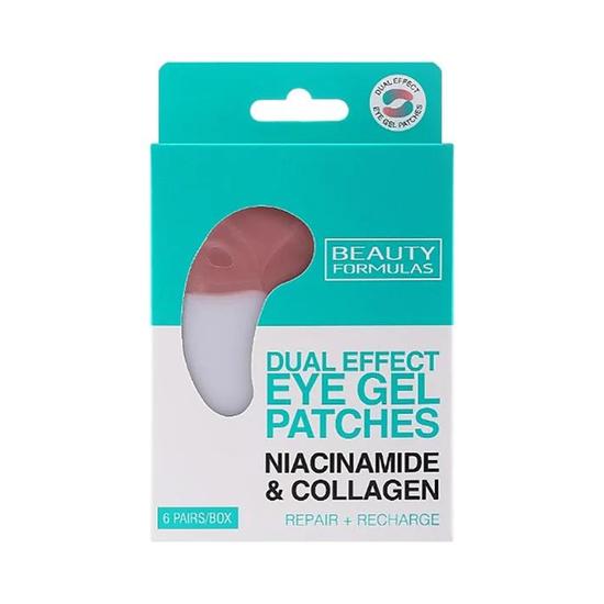 Beauty Formulas Dual Effect Eye Gel Patches With Niacinamide & Collagen 6 Pairs