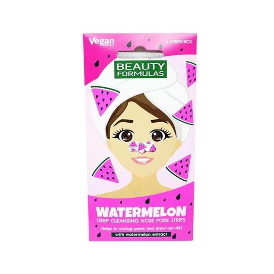 Beauty Formulas Watermelon Deep Cleansing Nose Pore Strips 6 Strips