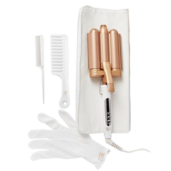 Beauty Works Jumbo Waver Essentials Kit Jumbo Waver + 6x Setting Clips + Tail Comb + Beach Wave Comb + Bag