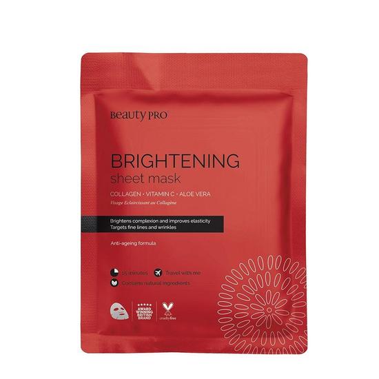 BeautyPro Brightening Collagen Sheet Mask With Vitamin C 23ml