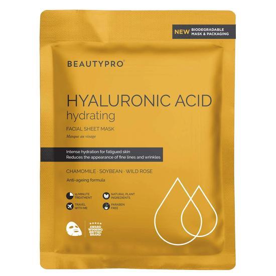 BeautyPro Hyaluronic Acid Gold Foil Mask 25ml