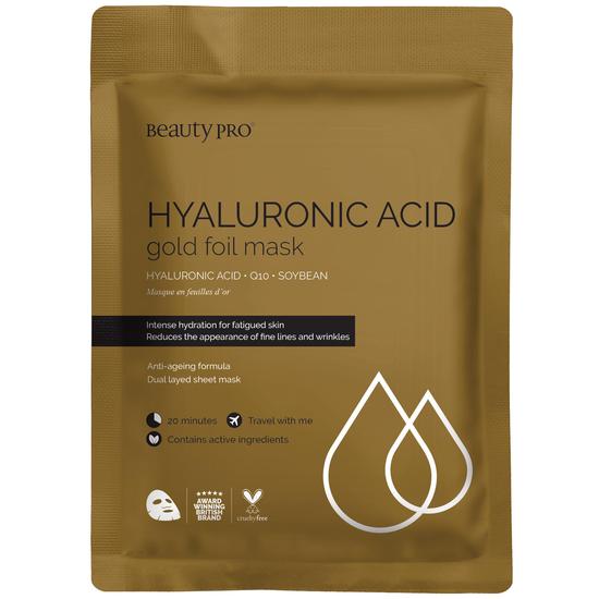 BeautyPro Hyaluronic Acid Gold Foil Mask 25ml