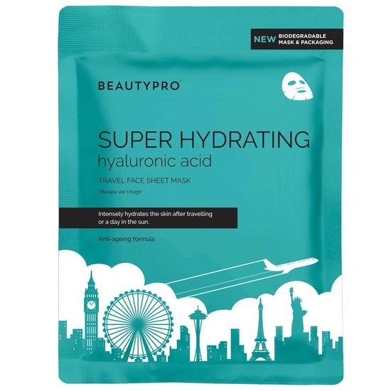 BeautyPro SUPER HYDRATING Travel Face Sheet Mask Pack of 4