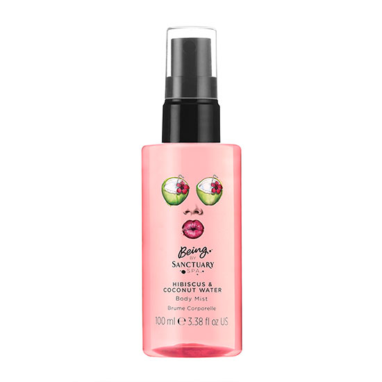 Being By Sanctuary Spa Body Mist Hibiscus & Coconut Water