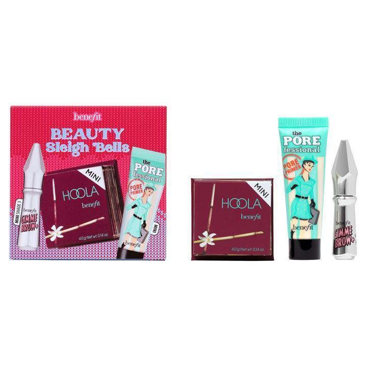 Benefit Beauty Sleigh Bells Gift Set Mini bronzer, brow volumiser & primer