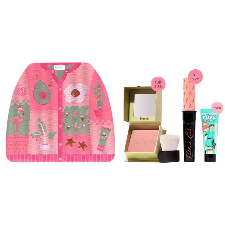 Benefit Bright Holiday Beauty Gift Set Mascara & Brightening Face Powder + Mini Pore Primer