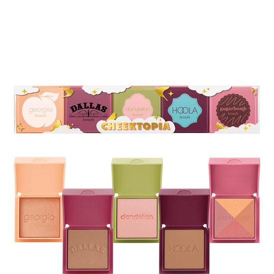 Benefit Cheektopia Gift Set 4 mini blushes & 1 matte bronze