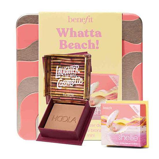 Benefit Whatta Beach Blush & Matte Bronzer Gift Set Shelie warm seashell-pink blush + Hoola matte bronzer