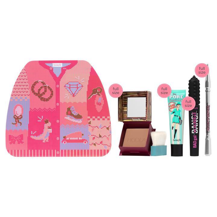 Benefit Winter Glammin' Gift Set Volumising mascara, matte bronzer, ultra-fine brow pencil & pore primer