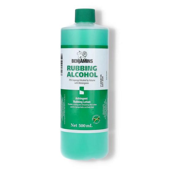 Benjamins Rubbing Alcohol With Wintergreen 500ml