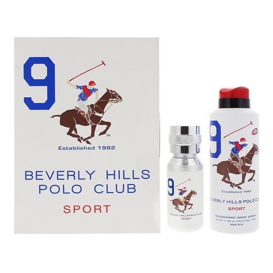 Beverly Hills Polo Club Sport 9 2 Piece Gift Set: Eau De Toilette 50ml Deodorant Spray 175ml 50ml
