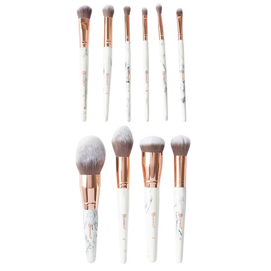 Bh Cosmetics Marble Luxe 10 Piece Brush Set