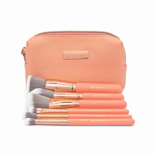 Bh Cosmetics Petite Chic 6 Piece Mini Brush Set & Bag Imperfect Box