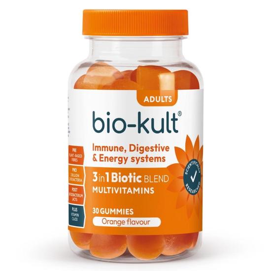 Bio-Kult 3-in-1 Biotic Blend Adult Orange Gummies 30 Gummies