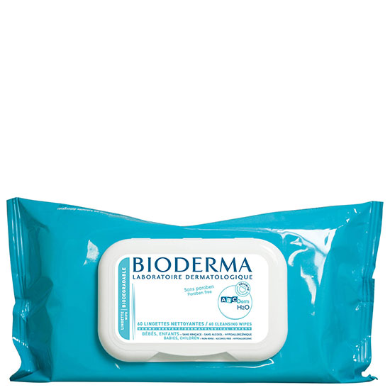 Bioderma ABCDerm H2o Cleansing Wipes 60 Wipes