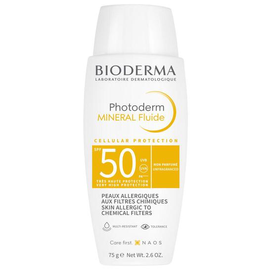 Bioderma Photoderm Mineral Fluid SPF 50+ Sunscreen For Allergic Skin