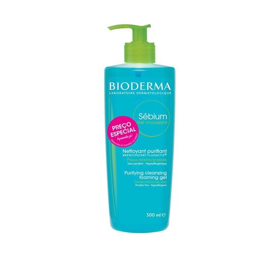 Bioderma Sebium Gel Moussant Purifying Cleansing Foaming Gel 500ml
