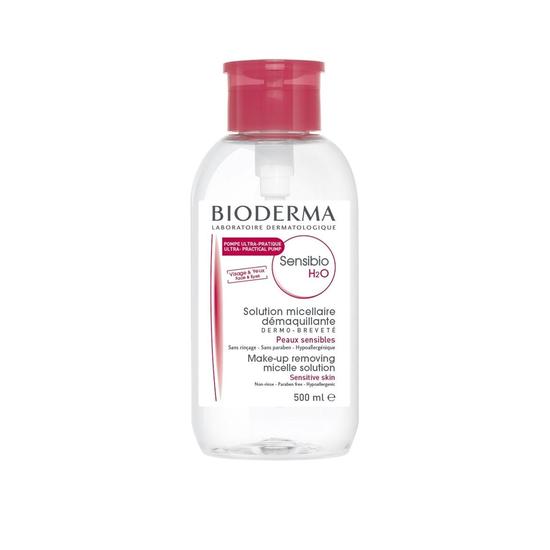 Bioderma Sensibio H2o Makeup Removing Micelle Solution w/Pump 500ml