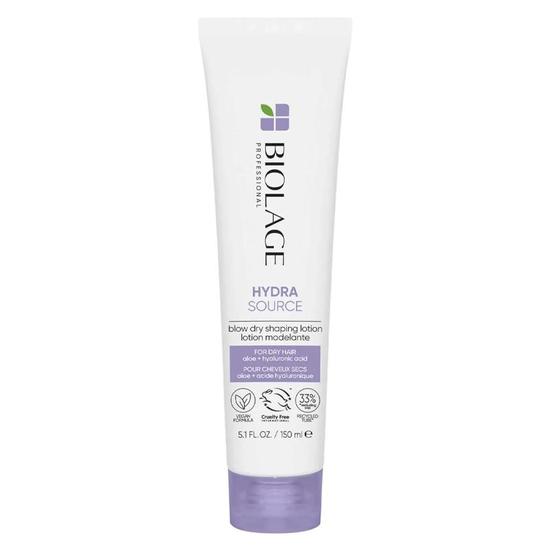 Biolage Hydra Source Blow Dry Shaping Lotion For Dry Hair With Aloe + Hyaluronic Acid
