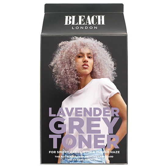 BLEACH LONDON Lavender Grey Toner Kit For Smoky Greys with a Purple Haze