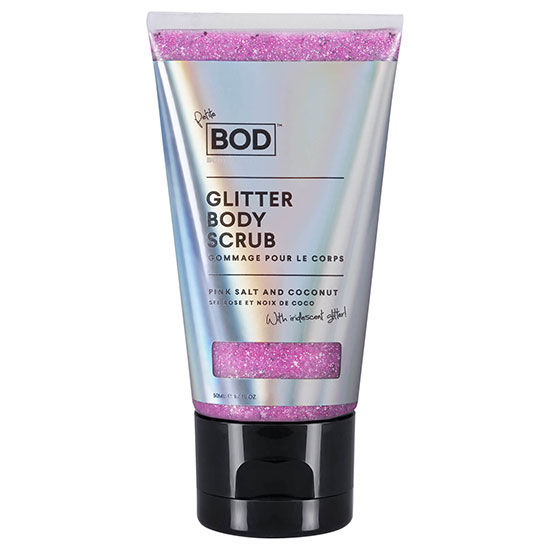 BOD Pink Salt & Coconut Glitter Scrub With Iridescent Petite