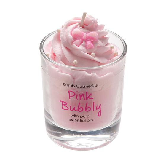 Bomb Cosmetics Bomb Pink Bubbly Piped Candle 120g