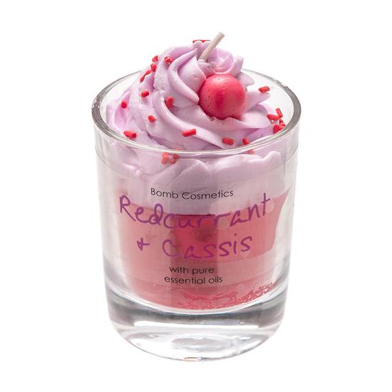 Bomb Cosmetics Bomb Redcurrant & Cassis Piped Candle 120g