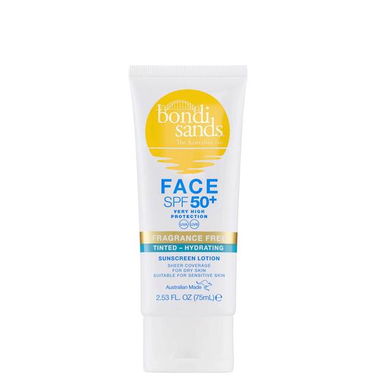 Bondi Sands SPF 50+ Fragrance Free Hydrating Tinted Face Lotion 75ml