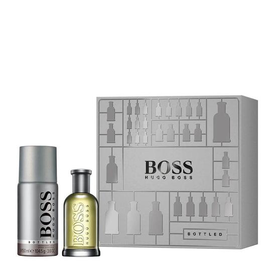 Boss Bottled Eau De Toilette Gift Set 50ml Eau De Toilette + 150ml Deodorant Spray
