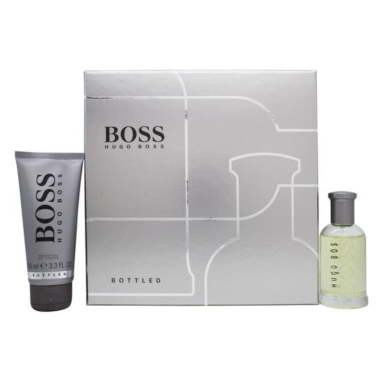 Boss Bottled Gift Set 50ml Eau De Toilette + 100ml Shower Gel