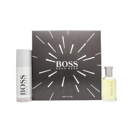 Boss Bottled Gift Set 50ml Eau De Toilette + 150ml Deodorant Spray