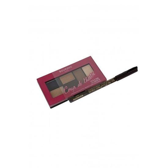 Bourjois Volume Glamour Eyeshadow Palette 6 Shade Cheeky Look #02 Plus Eyebrow Pencil