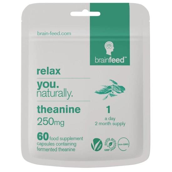 Brain Feed Relax Natural Theanine 250mg Capsules