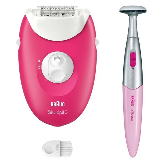 Braun Silk-epil 3 Corded Epilator 3-202 Raspberry