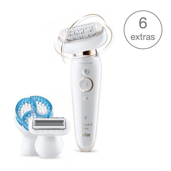 Braun Silk Epil 9 Flex 9010 Wet & Dry Epilator White/Gold