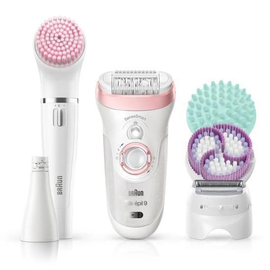 Braun Silk Epil Beauty Set 9 9/985 BS Wet & Dry Epilator With 8 Extras