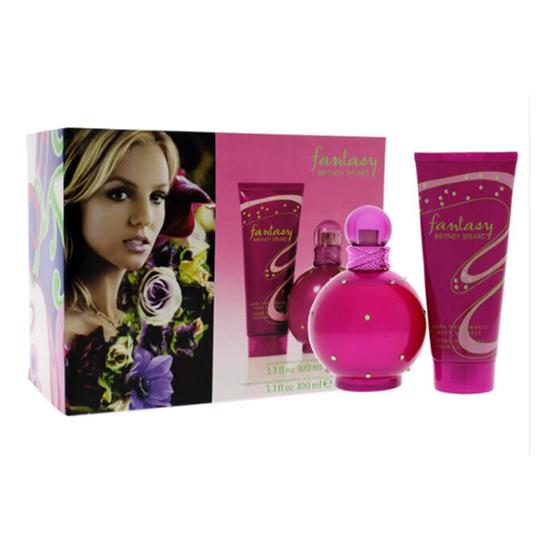 Britney Spears Fantasy Eau De Parfum Women's Gift Set Spray With 100ml Body Souffle