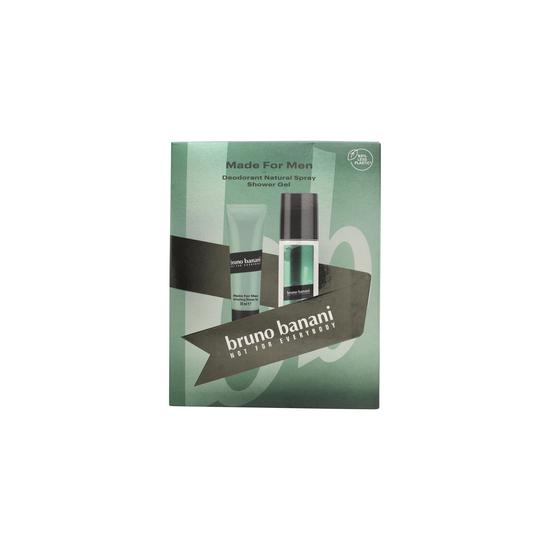 Bruno Banani Made For Men Gift Set 75ml Deodorant Natural Spray + 50ml Shower Gel