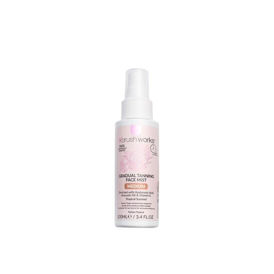Brushworks Gradual Tanning Face Mist Medium 100ml