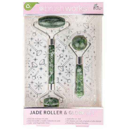 Brushworks Jade Roller & Globe Set