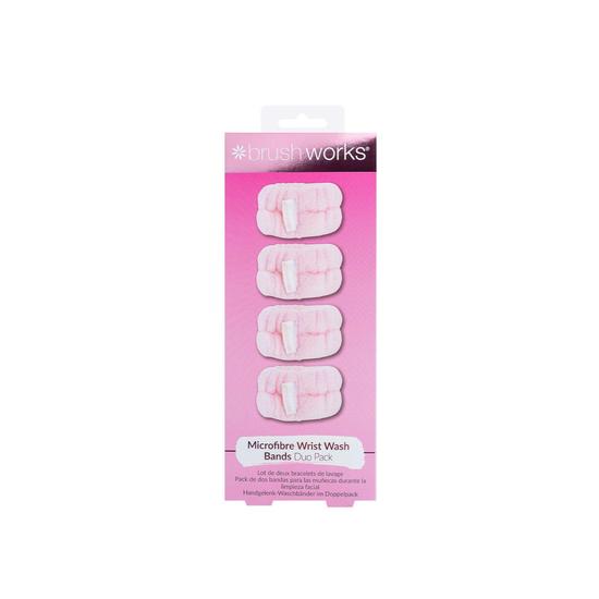 Brushworks Microfibre Wrist Wash Bands Duo Pack