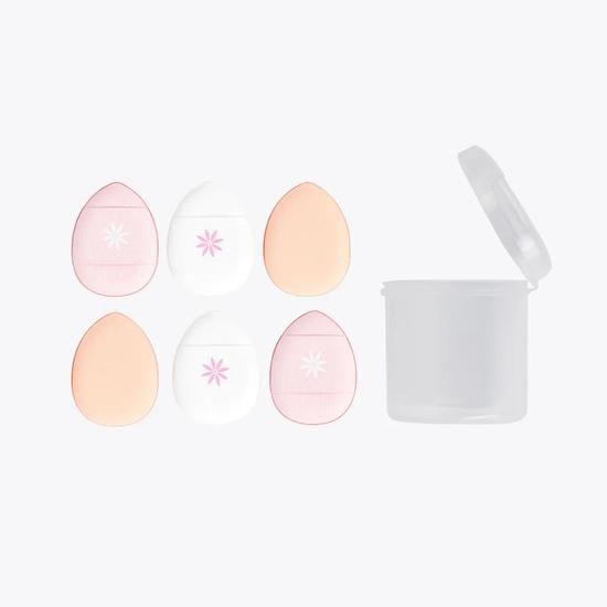 Brushworks Mini Pillow Puffs 6 Pack
