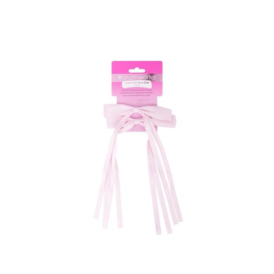 Brushworks Satin Hair Bow Duo Pink