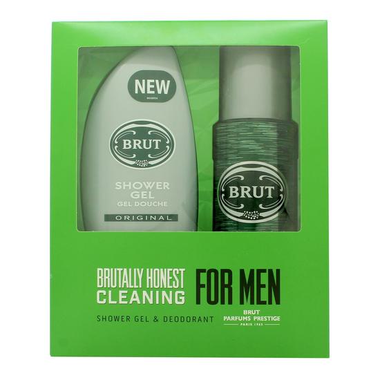 Brut Gift Set 200ml Deodorant Spray + 250ml Shower Gel