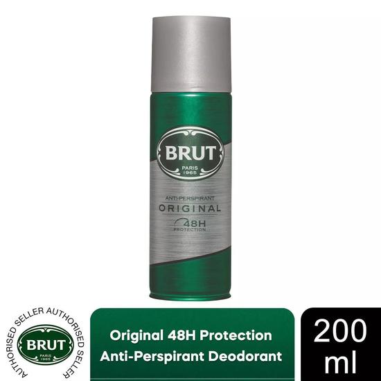 Brut Original Mens Anti-Perspirant 48h Deodorant With Distinctive Fragrance 200ml